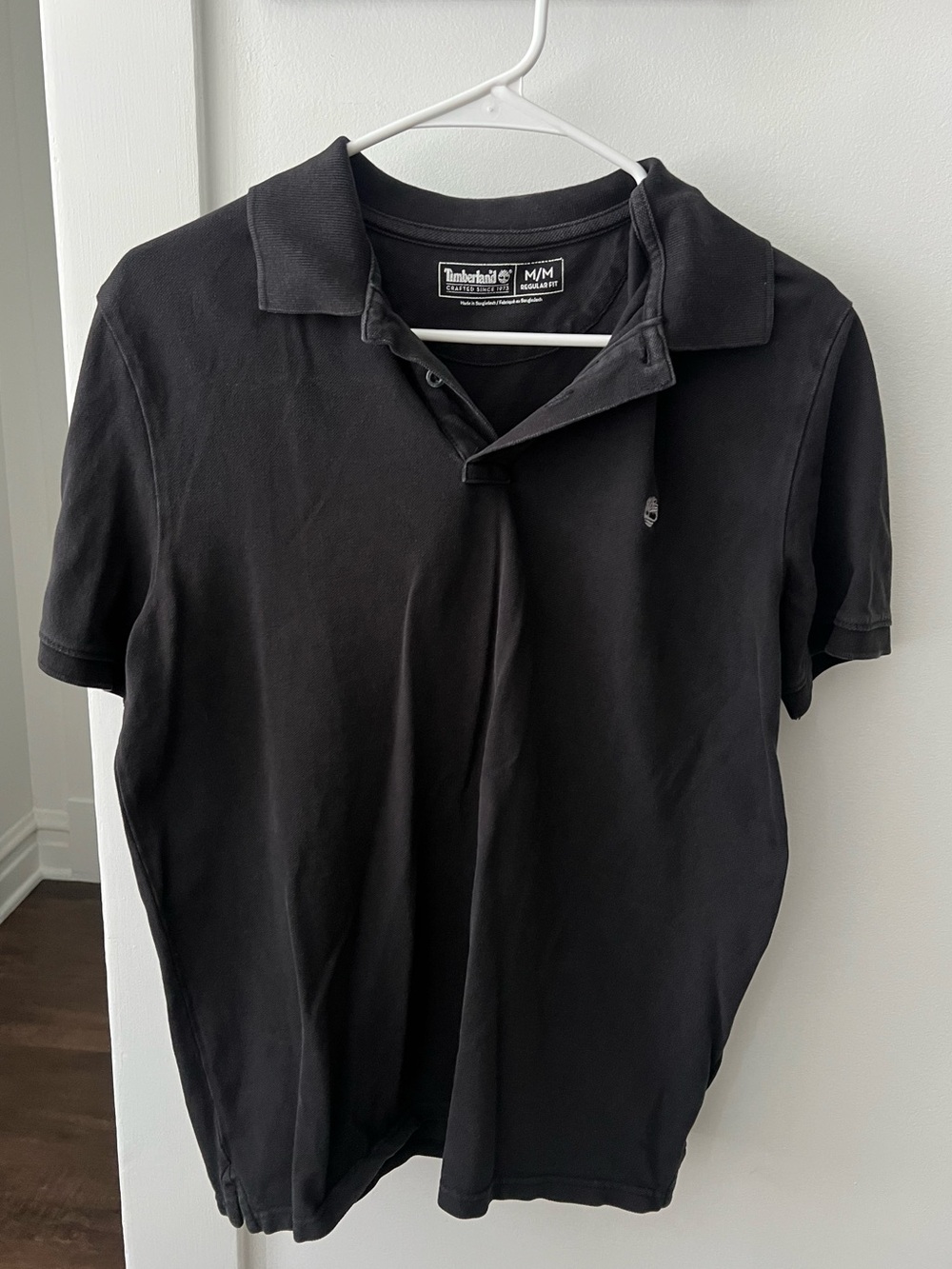 Timberland Men's Black Polo with Subtle Logo